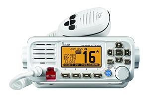 Icom IC-M330 Ultra Compact VHF Marine Transceiver Without GPS - White