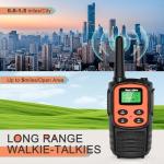 MaxTalker Rechargeable Walkie Talkies with 22 Channels - Multicolor