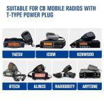 Anina DC 12V Car Charger for CB Mobile Radio Connector Replacement Power Cable with 15A Fuse for YAESU FT-7800R FT-7900R FT-8900R FT-2600 Kenwood TM-741 TM-G707 TM271 TM281 BTECH ICOM ALINCO ANYTONE