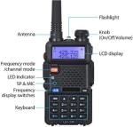 Digital Handheld Radio Scanner Fire Police VHF FM EMS Ham 2 Way Transceiver