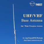 YNIBST 144/430MHz 2m/70cm Dual-Band Base Station Antenna, 200W 5.5/8.5dBi High Gain Fiberglass Antenna,for AnyTone BTECH Icom Motorola Mobile Transceiver Repeater