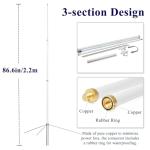 YNIBST 144/430MHz 2m/70cm Dual-Band Base Station Antenna, 200W 5.5/8.5dBi High Gain Fiberglass Antenna,for AnyTone BTECH Icom Motorola Mobile Transceiver Repeater