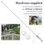 YNIBST 144/430MHz 2m/70cm Dual-Band Base Station Antenna, 200W 5.5/8.5dBi High Gain Fiberglass Antenna,for AnyTone BTECH Icom Motorola Mobile Transceiver Repeater