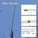 YNIBST 144/430MHz 2m/70cm Dual-Band Base Station Antenna, 200W 5.5/8.5dBi High Gain Fiberglass Antenna,for AnyTone BTECH Icom Motorola Mobile Transceiver Repeater