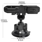 HYS Car Suction Cup - Dashboard and Windshield Walkie Talkie Belt Clip Mount for Car Holder Mount/Mic Holder for Anytone BaoFeng Icom Kenwood Yaesu Wouxon Amateur Radio HT &Speaker Microphone