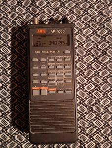 AOR AR1000 Receiver/Scanner covers 8-600, 805-1300 MHz (Works Great!)