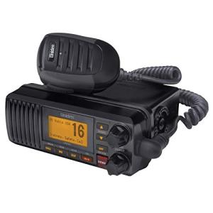 Uniden UM385BK 25 Watt Fixed Mount Marine VHF Radio, Waterproof, Noaa Weather Alert, All USA/Intl/Canadian Marine Channels