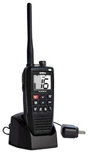 Uniden Atlantis 275 Handheld Two-Way VHF Marine Radio, Floating IPX8 Submersible Waterproof, Large Dual-Color Screen, 6-Watt, All USA/International/Canadian Marine Channels, NOAA Weather Alerts