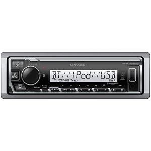 KENWOOD KMR-M332BT Car & Marine Stereo - Single Din, Bluetooth Audio, USB MP3, Aux in, AM FM Radio SiriusXM Ready, Weatherproof, Multi Color Illumination