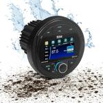 BOSS Audio Systems MGV500B Marine Boat Stereo Gauge Receiver – Bluetooth, No CD DVD Player, AM/FM Radio, 3 Inch Color Screen, Weatherproof