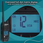 Retevis RM21 Handheld Marine Radio,IP67 Waterproof Floating Two Way Radio,Noise Cancelling Mic,1800mAh,Backlit LCD Display Maritime Radio,NOAA,International Channels,Boat Radio for Fishing(1Pack)
