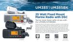 Uniden UM385 25 Watt Fixed Mount Marine Vhf Radio, Waterproof IPX4 with Triple Watch, Dsc, Emergency/Noaa Weather Alert, All Usa/International/Canadian Marine Channels, Memory Channel Scan, White