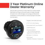 BOSS Audio Systems MGV500B Marine Boat Stereo Gauge Receiver – Bluetooth, No CD DVD Player, AM/FM Radio, 3 Inch Color Screen, Weatherproof