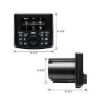 BOSS Audio Systems MGV520B Marine Gauge Receiver – Weatherproof, 3 Inch LCD, Built-in Amplifier, Bluetooth, Digital Media MP3 Player, No CD Player, USB Port, AM/FM Radio