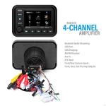 BOSS Audio Systems MGV550B Marine Gauge Receiver - Weatherproof, 5 Inch Touchscreen, Built-in Amplifier, Bluetooth, Digital Media MP3 Player, No CD Player, USB Port, AM/FM Radio