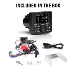 BOSS Audio Systems MGV520B Marine Gauge Receiver – Weatherproof, 3 Inch LCD, Built-in Amplifier, Bluetooth, Digital Media MP3 Player, No CD Player, USB Port, AM/FM Radio