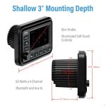 BOSS Audio Systems MGV550B Marine Gauge Receiver - Weatherproof, 5 Inch Touchscreen, Built-in Amplifier, Bluetooth, Digital Media MP3 Player, No CD Player, USB Port, AM/FM Radio