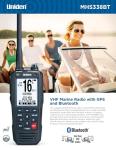 Uniden MHS338BT Floating, Handheld Marine VHF Radio, 6-Watts, GPS and Bluetooth, Submersible IPX8, Emergency Strobe & Flashlight, NOAA Weather Alerts, FM Radio, Chargeing Cradle & Li-ion Battery.