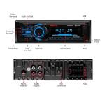 BOSS Audio Systems MR1308UABK Marine Boat Stereo – Single Din, Bluetooth, No CD DVD Player, AM/FM Radio Receiver, Aux-in, USB