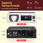 Pyle Marine Receiver & Speaker Kit - In-Dash LCD Digital Stereo Built-in Bluetooth & Microphone w/ AM FM Radio System 5.25’’ Waterproof Speakers (2) MP3/USB/SD Readers & Remote Control - PLMRKT36WT