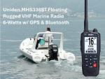 Uniden MHS338BT Floating, Handheld Marine VHF Radio, 6-Watts, GPS and Bluetooth, Submersible IPX8, Emergency Strobe & Flashlight, NOAA Weather Alerts, FM Radio, Chargeing Cradle & Li-ion Battery.