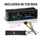 BOSS Audio Systems MR1308UABK Marine Boat Stereo – Single Din, Bluetooth, No CD DVD Player, AM/FM Radio Receiver, Aux-in, USB