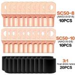 1/0 Gauge Wire(20ft Each - Red/Black) Copper Clad Aluminum CCA - Primary Automotive Wire,Car Amplifier Power & Ground Cable with 10-in Cable Cutter for Car Stereo,Solar, Auto, RV Trailer & Marine