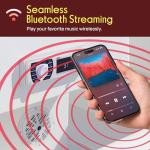 Pyle Marine Receiver & Speaker Kit - In-Dash LCD Digital Stereo Built-in Bluetooth & Microphone w/ AM FM Radio System 5.25’’ Waterproof Speakers (2) MP3/USB/SD Readers & Remote Control - PLMRKT36WT