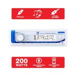 Dual Electronics MXD140 Marine Radio | AM/FM Stereo Receiver | 8-Character LCD | Single DIN | Boat Radio with Built-in Bluetooth | USB Port with 2.1 A Charging | White