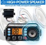 Retevis RM20 Marine VHF Radios Fixed Mount, Marine Band Radio with Built in GPS, DSC, IP67 Waterproof, High Power, NOAA Weather, International Channels, Scan, Ship to Shore Radio for Boats(Black)