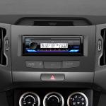 JVC KD-SX38MBT Car Stereo with Bluetooth, 4-Ch Marine Radio Receiver, AM/FM Single Din Radio, Aux-in, USB, Streaming, RGB Illumination, Use as in-Dash ATV, Truck Radio or Boat Stereo
