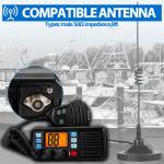 Retevis RM20 Marine VHF Radios Fixed Mount, Marine Band Radio with Built in GPS, DSC, IP67 Waterproof, High Power, NOAA Weather, International Channels, Scan, Ship to Shore Radio for Boats(Black)