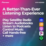 Pioneer MVH-MS512BS Marine Digital Media Receiver – Bluetooth, SiriusXM, USB, FLAC, Conformal Coating, Color Change, White Display for Outdoor, AM/FM Radio, Hi-Volt RCA, iPhone/Android Compatible