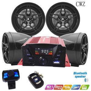 Marine Waterproof Audio System Bluetooth Stereo Boat ATV Radio , 3inch Speakers