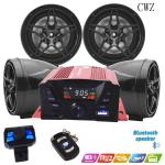 Marine Waterproof Audio System Bluetooth Stereo Boat ATV Radio , 3inch Speakers
