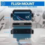 Retevis RM20 Marine VHF Radios Fixed Mount, Marine Band Radio with Built in GPS, DSC, IP67 Waterproof, High Power, NOAA Weather, International Channels, Scan, Ship to Shore Radio for Boats(Black)