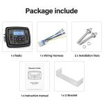 Marine Radio Bluetooth AM FM Waterproof Boat Stereo System Head Unit ATV UTV Car