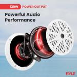 Pyle PLMRKT38W Marine Radio Stereo Receiver Set Wireless BT Stream HandsfreeCall