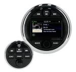 Rockville RGHR48A 4 Zone Marine Gauge Hole Receiver Bluetooth App Control+Remote