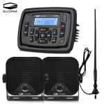 Marine Stereo Bluetooth Audio System ATV UTV Radio+ Waterproof Speaker+ Antenna