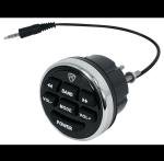 Rockville RGHR2 Marine Gauge Hole Receiver w Bluetooth USB, Radio + Wired Remote