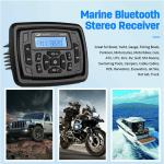 Marine Stereo Bluetooth Audio System ATV UTV Radio+ Waterproof Speaker+ Antenna