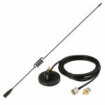 Ham Radio Vehicle Car Mobile Radio Antenna Dual Band VHF UHF 136-174MHz 400-520MHz Magnetic Base PL259 Male Antenna for BTECH ICOM Kenwood Midland Yaesu TYT AnyTone Amateur Radio Two Way Radio