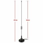Ham Radio Vehicle Car Mobile Radio Antenna Dual Band VHF UHF 136-174MHz 400-520MHz Magnetic Base PL259 Male Antenna for BTECH ICOM Kenwood Midland Yaesu TYT AnyTone Amateur Radio Two Way Radio
