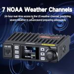 GMRS Mobile Radio,20Watt Long Range 500 Channels Two Way Radio NOAA GMRS Repeater Capable with Programming Cable,Cigar DC Adatper,Noise Reduction for Car Vehicle,Off Road Overlanding Gear