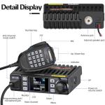 GMRS Mobile Radio,20Watt Long Range 500 Channels Two Way Radio NOAA GMRS Repeater Capable with Programming Cable,Cigar DC Adatper,Noise Reduction for Car Vehicle,Off Road Overlanding Gear