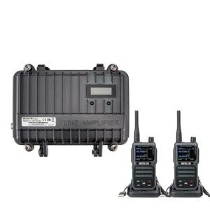 Retevis RT97 GMRS Repeater Communication Set, Full Duplex Radio Repeater(1 Pack) and GMRS Handheld Walkie Talkies(2 Pack), Designed for RV Camping, Farm, Remote Area, Emergency Rescue