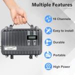 Retevis RT97 GMRS Repeater Communication Set, Full Duplex Radio Repeater(1 Pack) and GMRS Handheld Walkie Talkies(2 Pack), Designed for RV Camping, Farm, Remote Area, Emergency Rescue