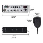 AnyTone ARES II 10 Meter Radio for Truck, with CTCSS/DCS, High Power Output Max FM 40W, AM 12W,SSB 35W.