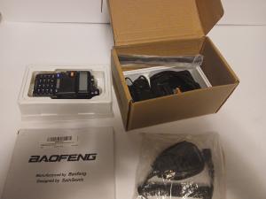 Baofeng Professional FM Transceiver Walkie Talkie w/ Charger, Cd, Remote Speaker